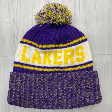 NEWERA ニューエラ NBA ロサンゼルス レイカーズ Lakers ポンポン付き ニット帽 フリース