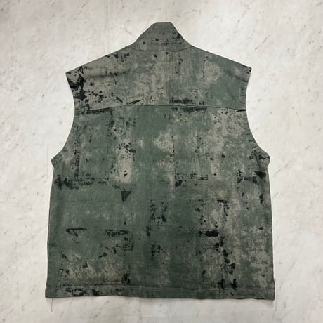 海外限定 SmokeRise スモークライズ Straight Utility Splatter Vest ペイント 迷彩 ベスト