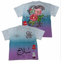 米国シカゴ発 Gunzinii ガンジーニ No Weapon Rose Rhinestone グラデーション ノーウェポン Tシャツ (CropT59)
