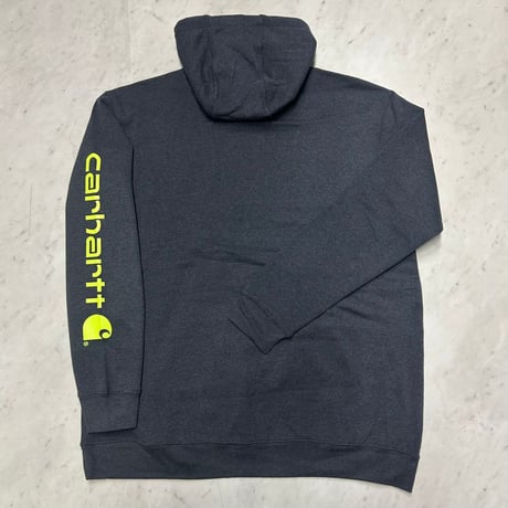 米国仕様 Carhartt USA カーハート ミッドウェイト ルーズフィット Loosefit プルオーバー パーカー カーボンヘザー (CHT-H3)