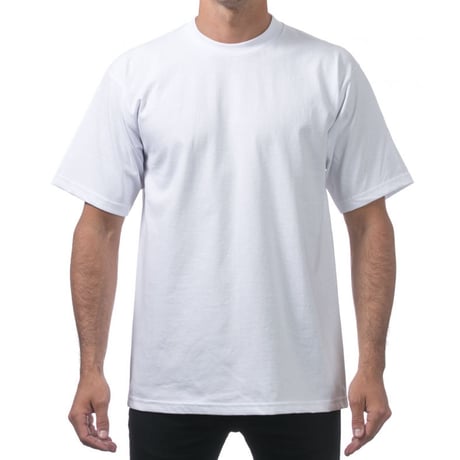 米国製 PROCLUB プロクラブ HEAVY WEIGHT ヘビーウェイト Tシャツ 無地 白 ホワイト 6.5 OZ  綿100%