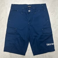 True Religion トゥルーレリジョン BigT Cargo Shorts カーゴショートパンツ ネイビー 蹄 (SJNS36)