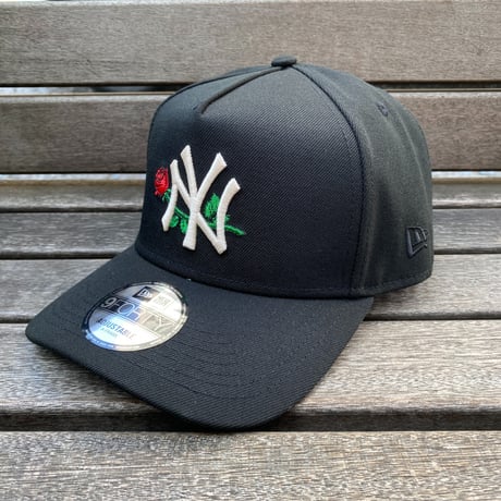 海外限定 Newera ニューエラ 9Forty Aフレーム NY Yankees ヤンキース 1996WS バラ Rose Crest キャップ(940-194)