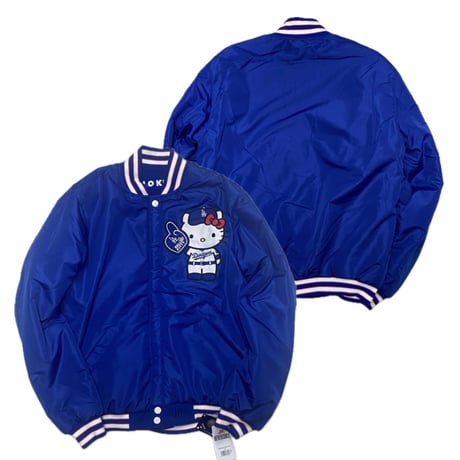 限定 MLB ロサンゼルス ドジャース LA dodgers ハローキティ コラボ リバーシブルジャケット (JH-6)