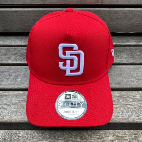 海外限定 Newera ニューエラ 9Forty A-Frame Aフレーム SD Padres サンディエゴ パドレス 赤 (940-82)