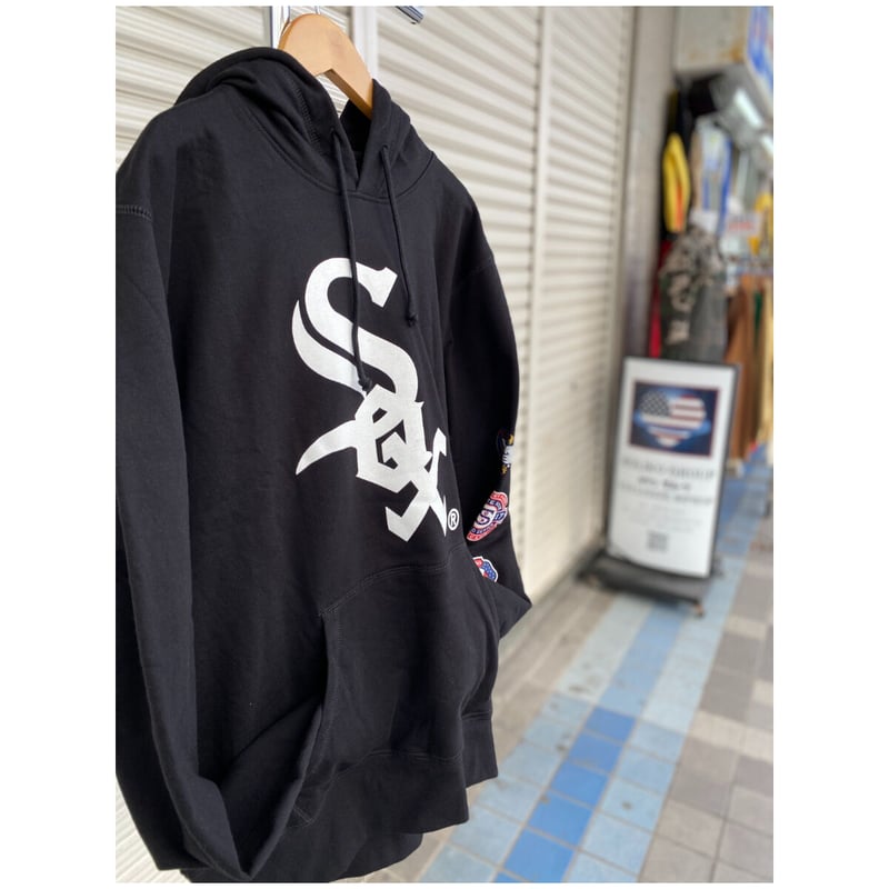 古着屋_雪だるまUSA製 90s MLB シカゴホワイトソックス ジップパーカー IDEAL