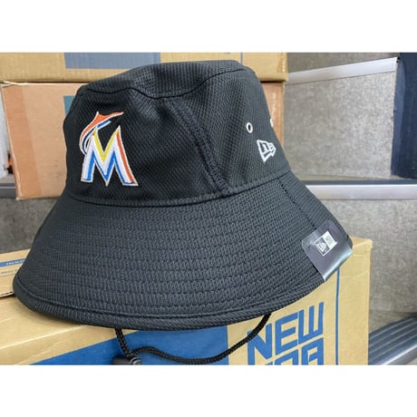 公式クラブハウスモデル NEWERA ニューエラ Marlins マイアミ マーリンズ BUCKET バケットハット