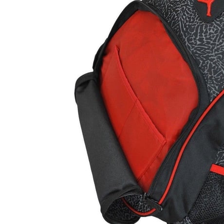 日本未入荷モデル NIKE ナイキ AIR JORDAN エア ジョーダン JUMPMAN ジャンプマン 大容量 バックパック リュック 総柄 セメント エレファント 黒 USA正規品