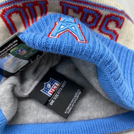 NEWERA ニューエラ NFL 公式 ニット帽 Oilers ヒューストン オイラーズ Historic Pom