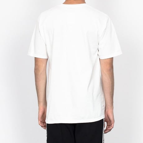 HUF ハフ BOXロゴ ボックスロゴ 半袖 クルーネック Tシャツ 白  ストリート スケーター