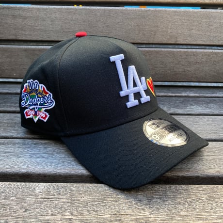 海外限定 Newera ニューエラ 9Forty Aフレーム LA Dodgers ドジャース キャップ Heart ハートロゴ (940-126)