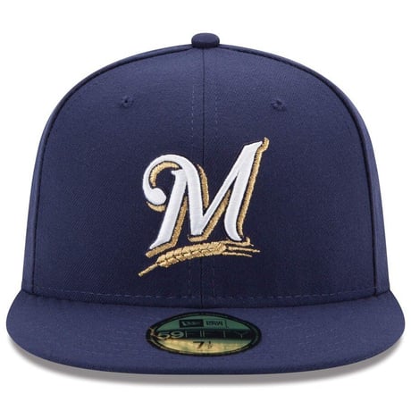 59FIFTY ニューエラ Newera ミルウォーキー ブルワーズ Brewers オーセンティック 公式 game (16-1)