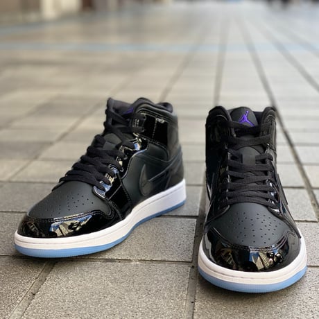 NIKE ナイキ JORDAN1 Space Jam スペシャルエディション 黒パテント ダークコンコルド (AJ97)