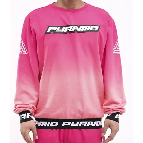 日本未入荷 BLACK PYRAMID ブラックピラミッド タイダイ トレーナー  PINK