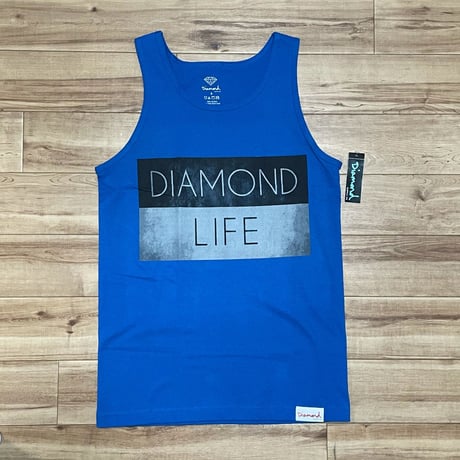 ロサンゼルス発祥 【S】 ダイヤモンドサプライ Diamond Supply Co タンクトップ 青 スケーター LA