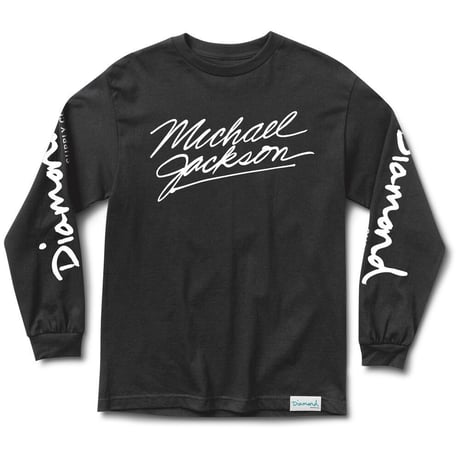 限定デザイン King Of Pop ダイヤモンドサプライ マイケルジャクソン MJ コラボ 長袖 ロンT ムーンウォーク