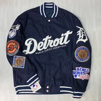 米国仕様 MLB公式 JHデザイン Tigers デトロイト タイガース 限定 チャンピオンズ リバーシブル スタジャン (JH-67)