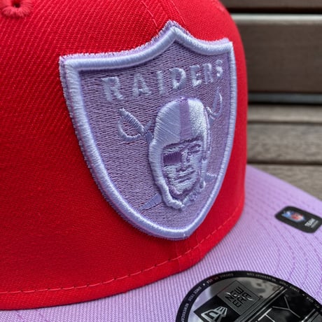 9FIFTY ニューエラ NFL ラスベガス レイダース LV RAIDERS バイカラー RED/LAV