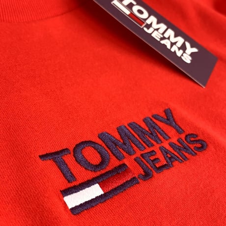 トミージーンズ TOMMY JEANS ベーシック 半袖 Tシャツ ワンポイント 刺繍ロゴ