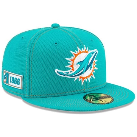 NFL 限定100周年記念 NEWERA ニューエラ Dolphins マイアミ ドルフィンズ 59Fifty キャップ