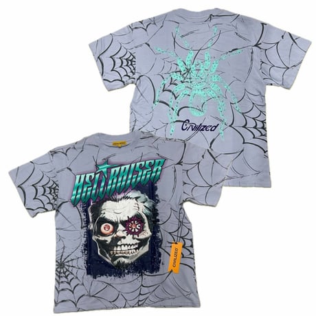 米国発 Civilized シヴィライズド Hellraiser Zombie T-Shirts ゾンビ 半袖 グラフィックTシャツ ラベンダー (CropT51)