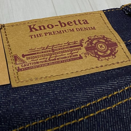 老舗LAブランド KnoBetta ノーベター 濃紺 インディゴ RAW INDIGO デニム 太め ショートパンツ (SJNS2)