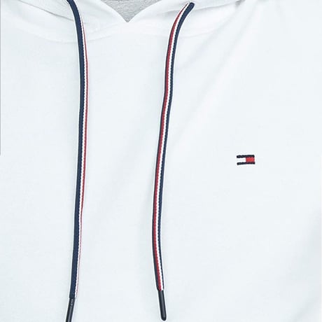 TOMMY HILFIGER USA トミーヒルフィガー 薄手 スウェット プルオーバーパーカー 白