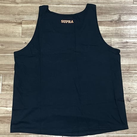 【2XL】 カリフォルニア発祥 SUPRA スープラ タンクトップ 黒 ブラック 王冠 エンブレム