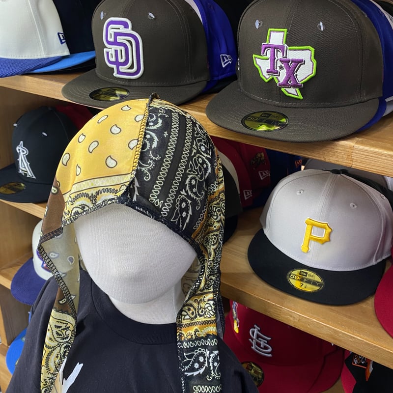 ペイズリー DURAGドゥーラグ TIEDOWN インナーキャップ シルキー