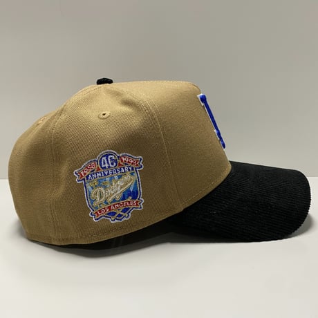 海外限定 Newera ニューエラ 9Forty Aフレーム LA Dodgers ドジャース 40周年記念 コーデュロイ キャップ (940-286)