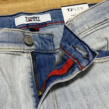 USAモデル TOMMY HILFIGER トミーヒルフィガー TJ Slim Jeans ストレッチ スリムデニム (R4F-3)