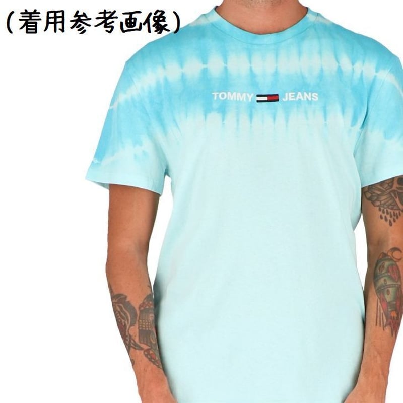 TOMMY JEANS トミージーンズ 半袖 タイダイ Tシャツ 刺繍ロゴ アイス  