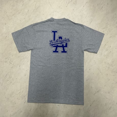 LA発 Los Angeles ロサンゼルス スタジアム グラフィック 半袖 ヘビーウェイト Tシャツ グレー (GTS155)