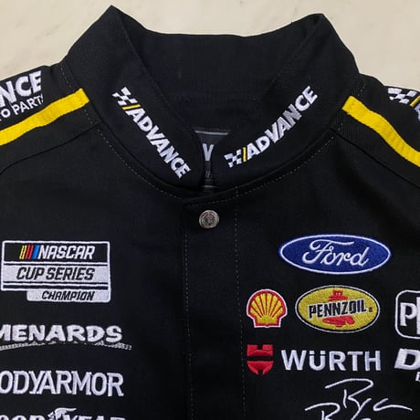 NASCAR ナスカー JHデザイン Advance Auto Parts レーシングジャケット Ryan Blaney ライアン #12 (NSCR16)