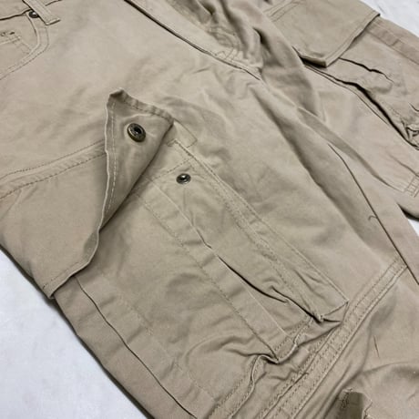 海外限定 SmokeRise スモークライズ Stacked Flare Fit Cargo Pants スタックド フレア カーゴパンツ (JNS101)