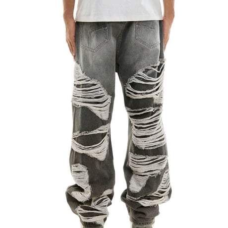 海外限定 KDNK ディーケーエヌケー Distressed Baggy ディストレスト バギー ジーンズ (JNS50)