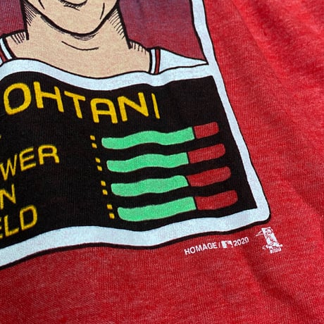 MLB公式 HOMAGE 大谷翔平 マイクトラウト JAM Tシャツ Angels ロサンゼルス エンゼルス