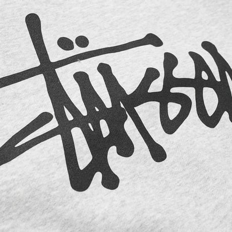 Stussy ステューシー Basic Logo ベーシック ロゴ スウェット トレーナー クルーネック アッシュグレー