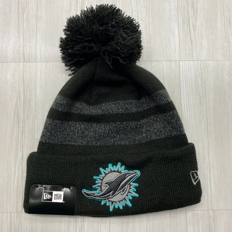 NEWERA USA ニューエラ NFL マイアミ ドルフィンズ Miami Dolphins ニット帽 黒