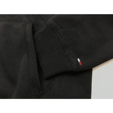 TOMMY HILFIGERトミーヒルフィガー BROOK プルオーバー パーカー 刺繍ロゴ 黒