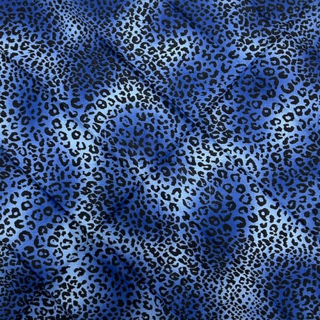 グラデーション ヒョウ柄 バンダナ Tiedye Leopard Bandana 大判サイズ 総柄 ロイヤルブルー (BNDN79)