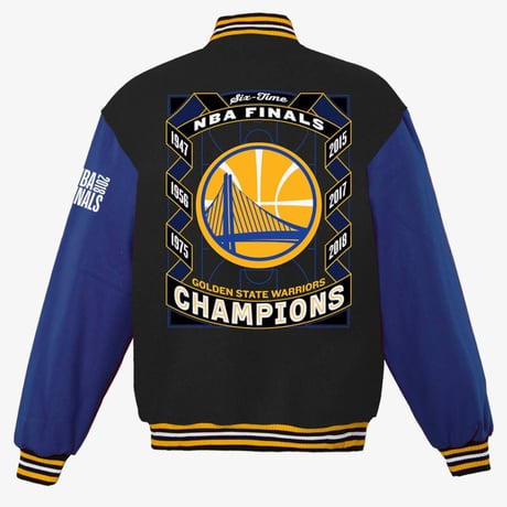 限定チャンピオンズ  JHデザイン NBA ゴールデンステート ウォリアーズ リバーシブル スタジャン