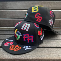 海外仕様 59FIFTY ニューエラ NEWERA 総柄 2026 WBC 限定 Allover Patches キャップ (100-4)