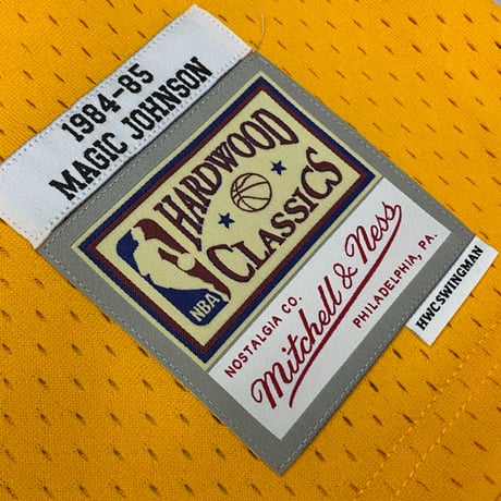 Mitchell&Ness NBA HWC ロサンゼルス レイカーズ Lakers マジックジョンソン ＃32 バスケシャツ