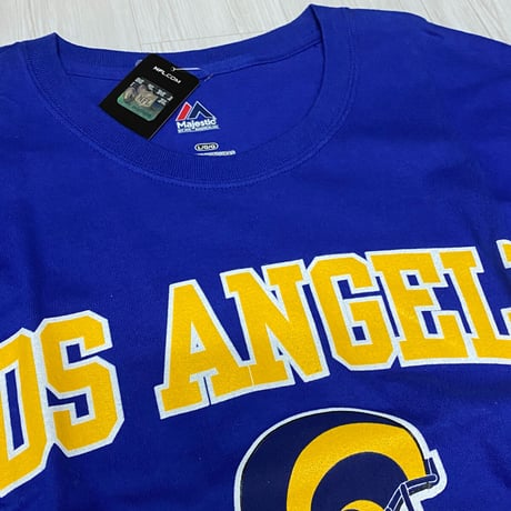 NFL公式 マジェスティック MAJESTIC ロサンゼルス ラムズ Tシャツ LA RAMS