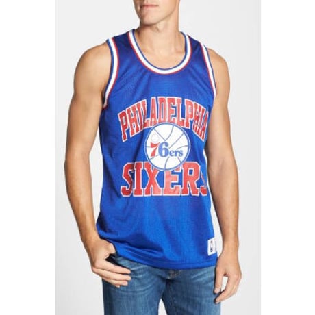 Mitchell&Ness ミッチェル&ネス NBA メッシュ タンクトップ 76ers フィラデルフィア シクサーズ