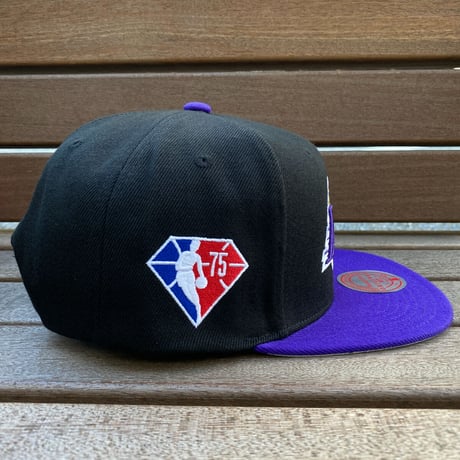 75周年記念モデル Mitchell&Ness NBA ロサンゼルス レイカーズ スナップバック キャップ (14-2)
