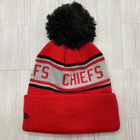NEWERA USA ニューエラ NFL カンザスシティ チーフス Chiefs ポンポン ニット帽 CHILD