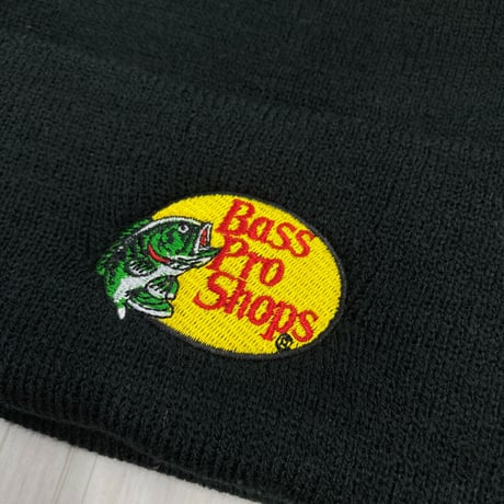 全米最大級のアウトドアブランド Bass Pro Shops バスプロショップス 刺繍ロゴ ニット帽 (Bps29)