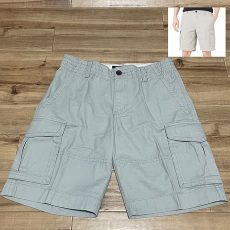 トミーヒルフィガー TOMMY HILFIGER USA カーゴ ショートパンツ DRIZZLEグレー